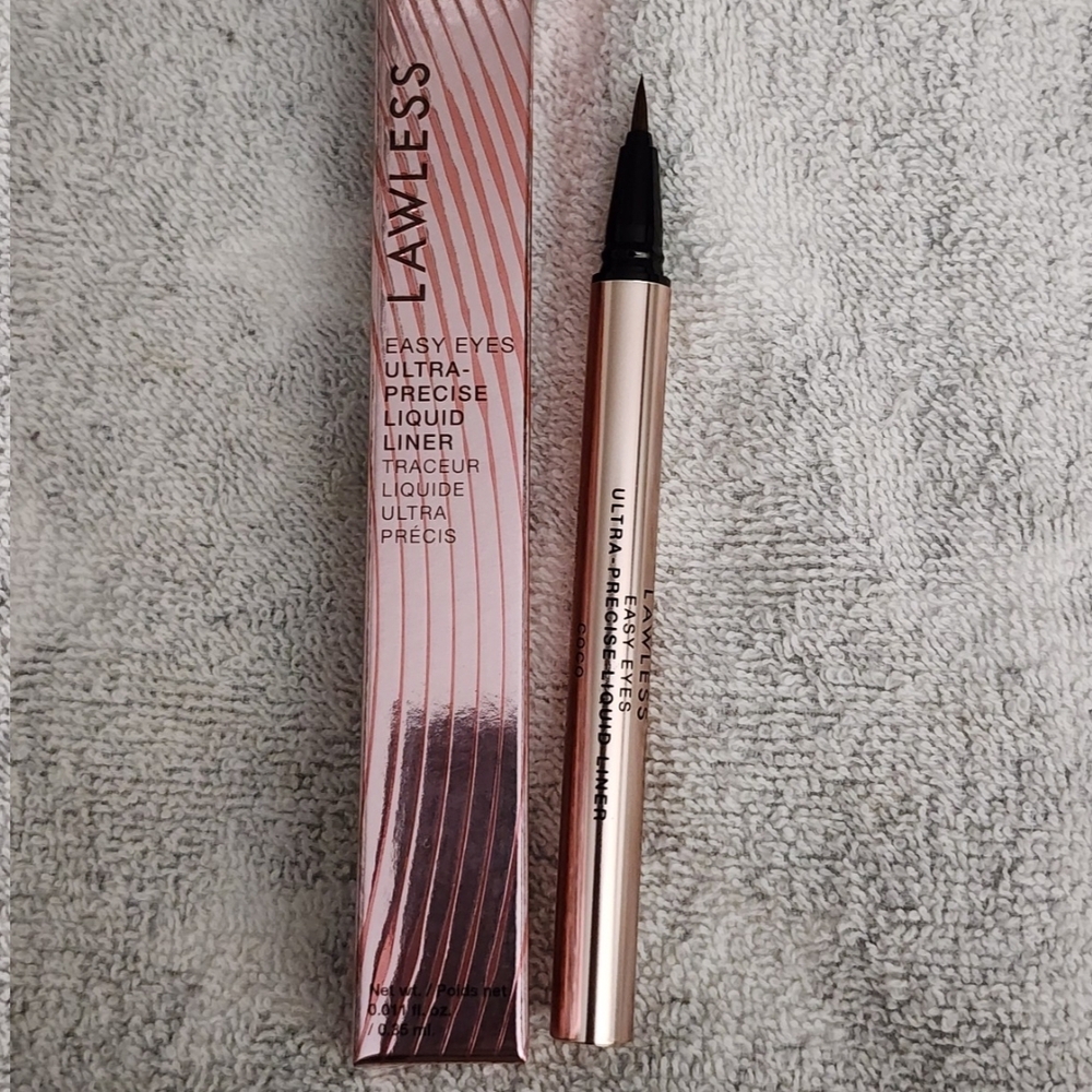 LAWLESS Easy Eyes Ultra-Precise Liquid Liner - Black and Rose Gold
